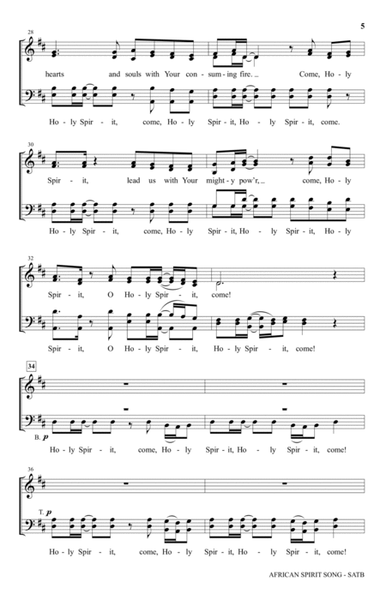 African Spirit Song (Come, Holy Spirit) (arr. Victor C. Johnson)