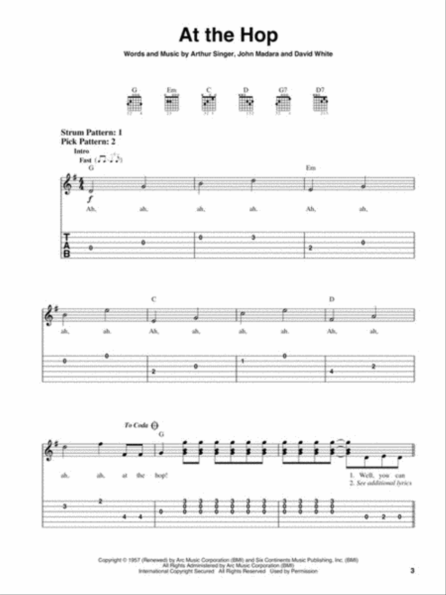 1950s Rock Electric Guitar scores gallery preview page 4