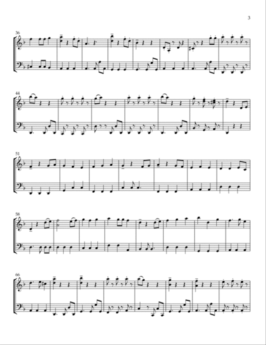 He's A Pirate String Duet scores gallery preview page 5