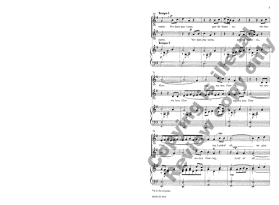 Lord of All, We Give Thanks 3-Part scores gallery preview page 7