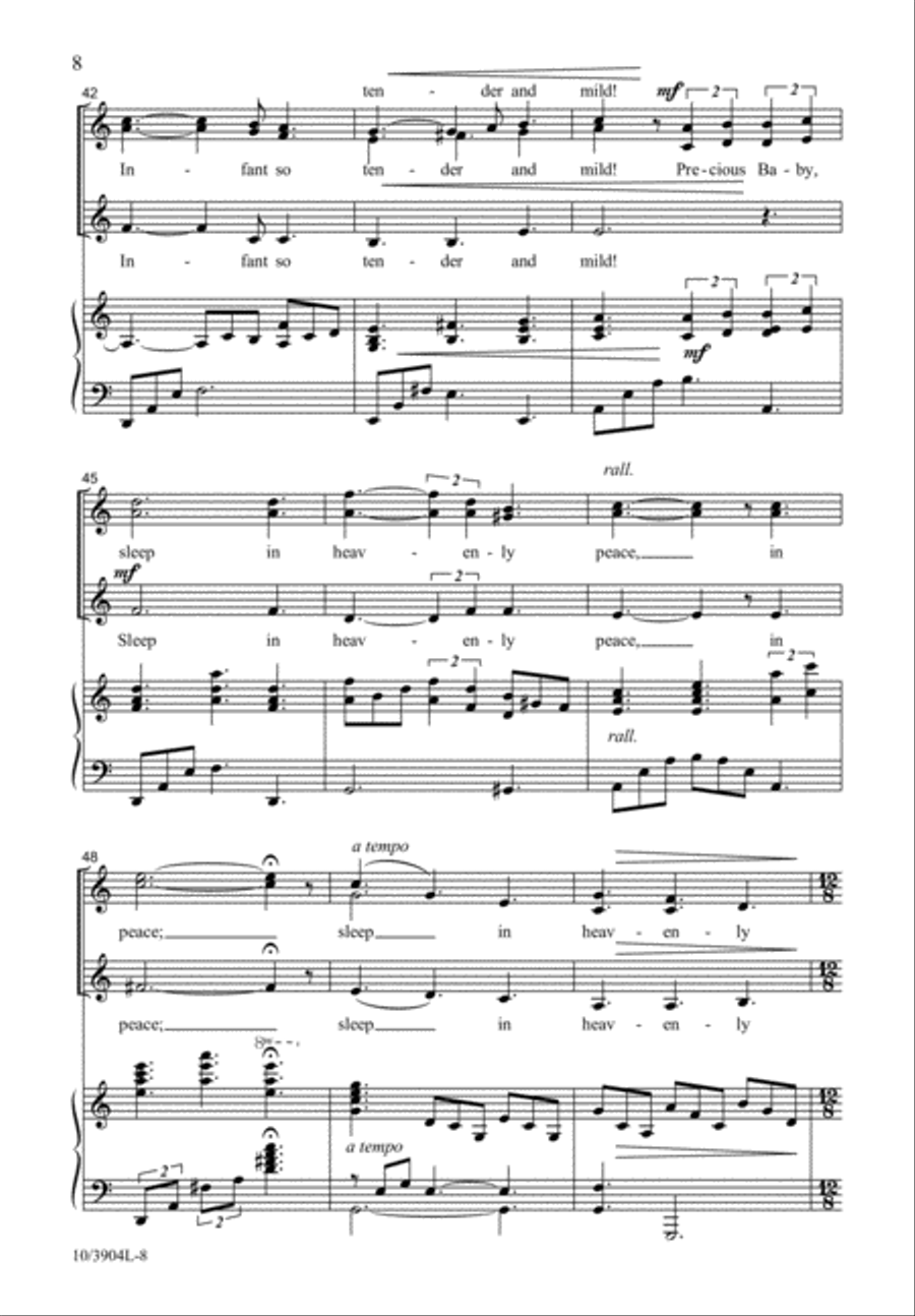 Holy Night, Silent Night Holy Night, Silent Night SSA scores gallery preview page 9