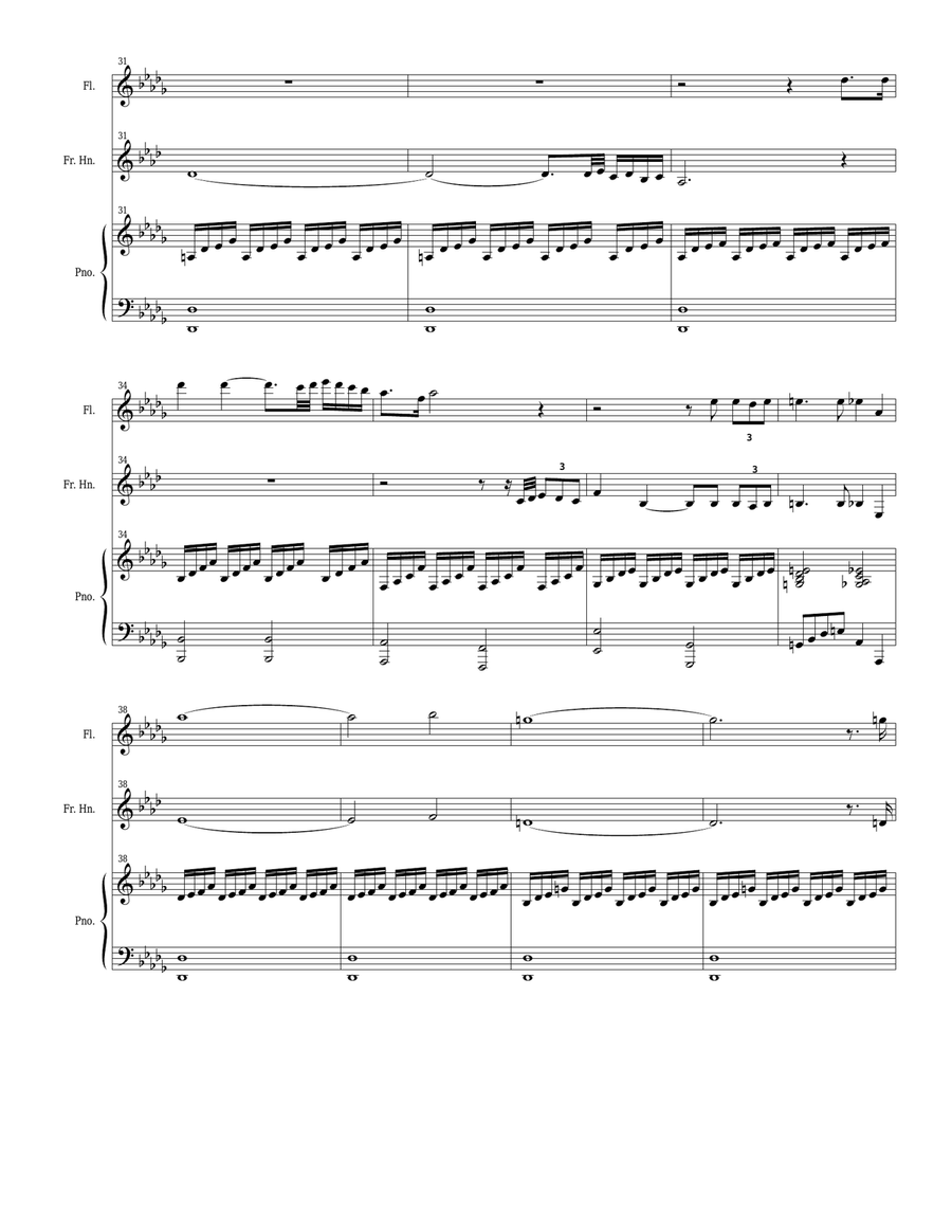 Song Of The Sea (Bb-Trumpet, French Horn and Flute) Small Ensemble scores gallery preview page 3