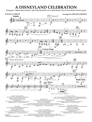 A Disneyland Celebration - Bb Bass Clarinet