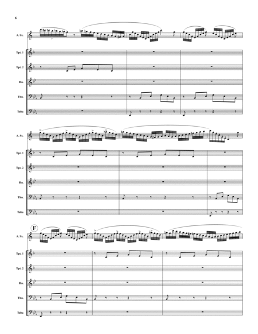 Carnival of Venice Saxophone Solo scores gallery preview page 6