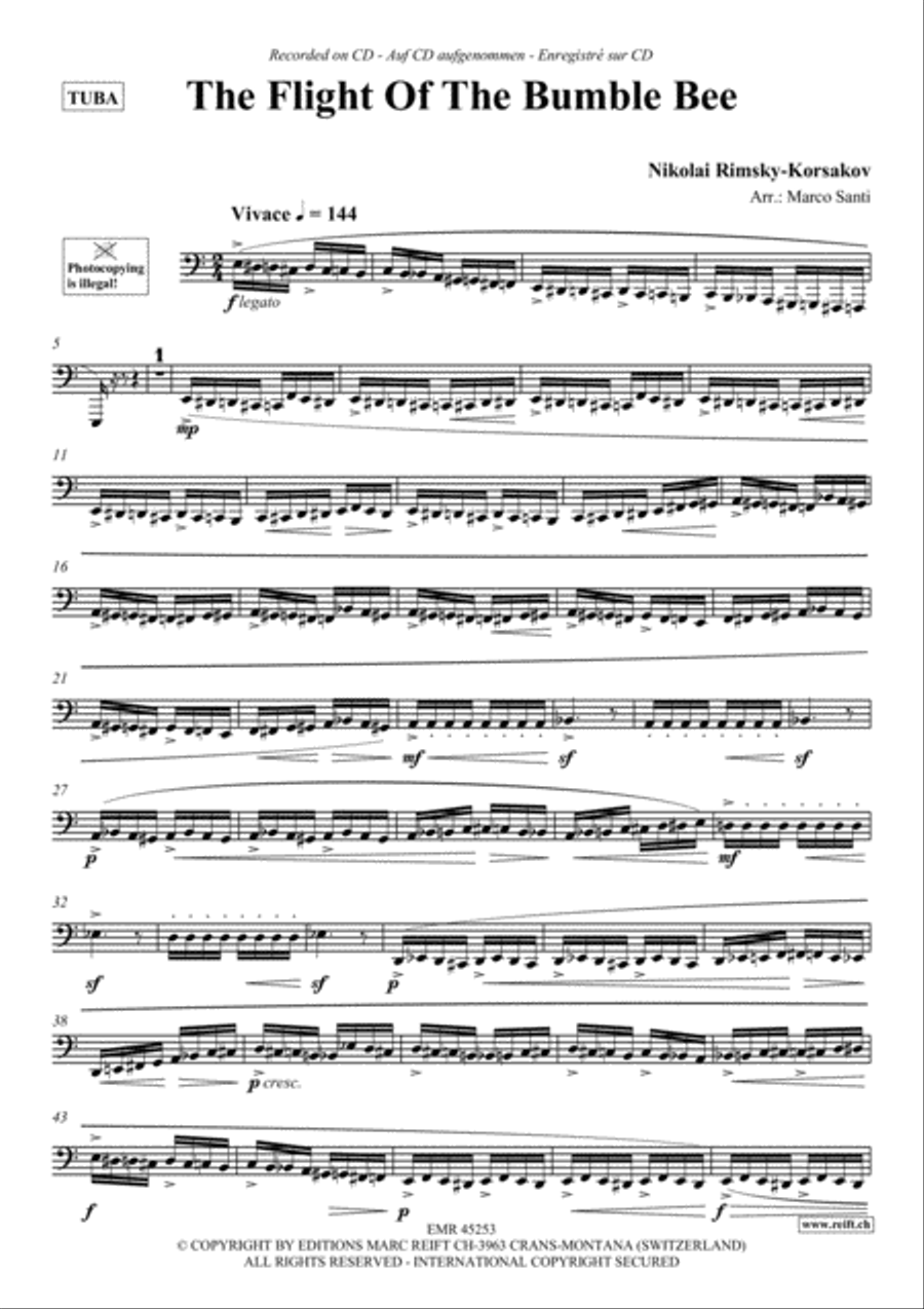 The Flight Of The Bumble Bee Tuba scores gallery preview page 2