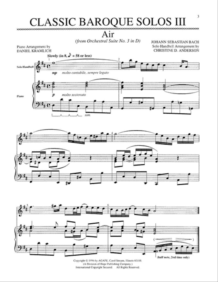 Classic Baroque Solos III Percussion scores gallery preview page 3