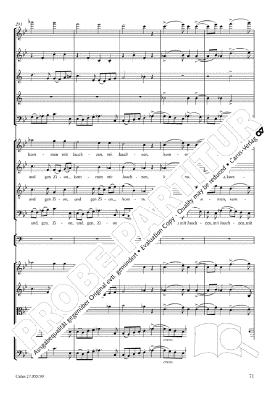 Ein Deutsches Requiem (German Requiem) 4-Part scores gallery preview page 78