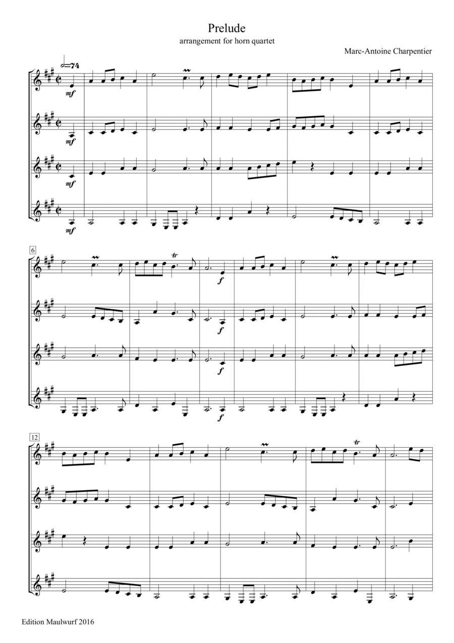 Prelude Brass Quartet scores gallery preview page 1
