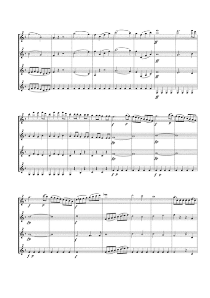 Overture from the opera "The Marriage of Figaro" for Clarinet Quartet image number null