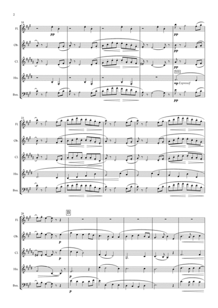 Pierné: Album pour mes Petits Amis Op.14 - 3.La Veillée de L'Ange Gardien - wind quintet image number null