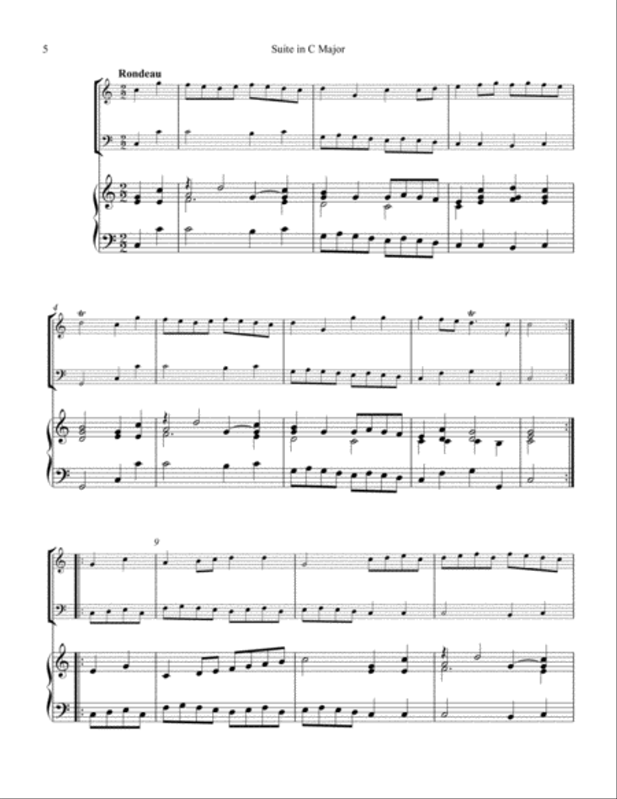 Suite in C Major for piano trio Piano Trio scores gallery preview page 6