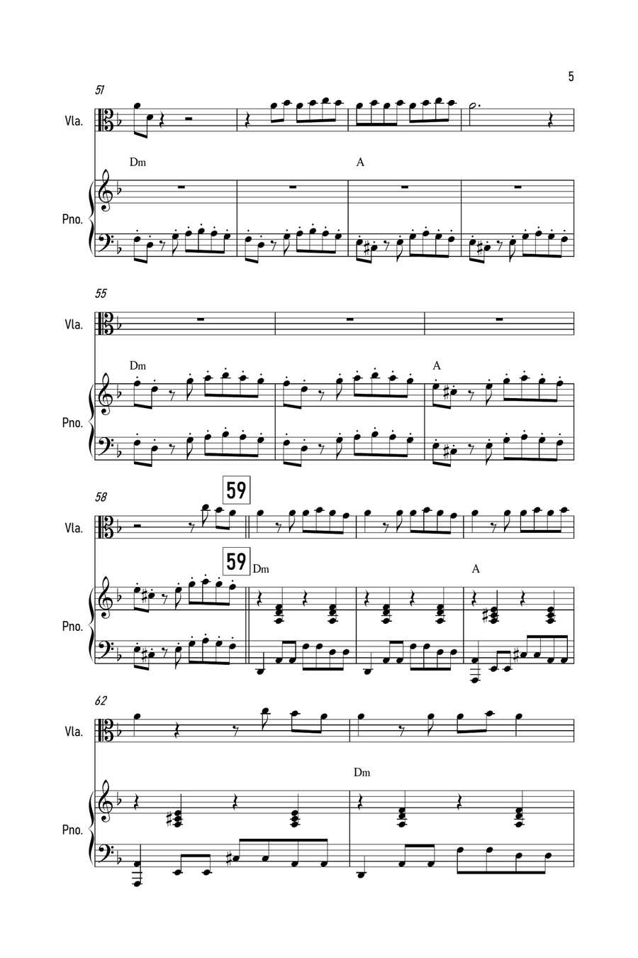 Therefore I Am Viola scores gallery preview page 5