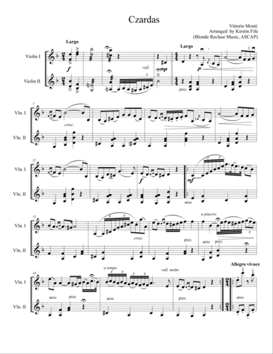 Czardas String Duet scores gallery preview page 2