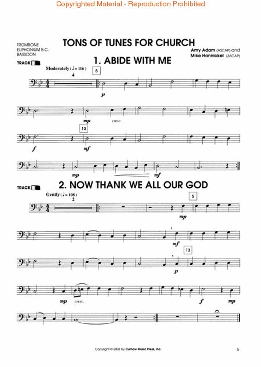 Tons of Tunes for Church Bassoon Solo scores gallery preview page 2