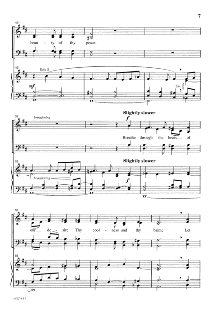 Dear Lord and Father of Mankind 4-Part scores gallery preview page 7