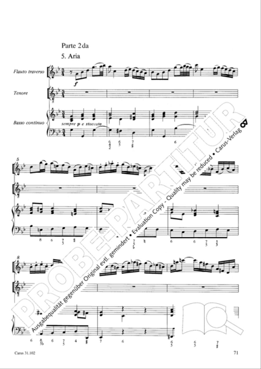 Lord God, your eyes are seeing truth in trusting (Herr, deine Augen sehen nach dem Glauben) ATB scores gallery preview page 72