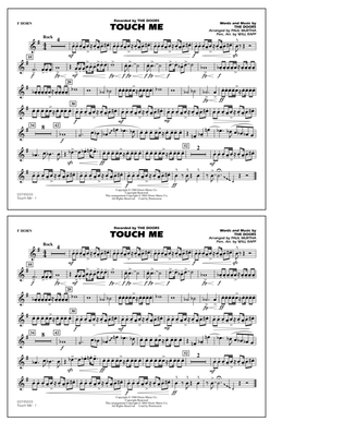 Book cover for Touch Me (arr. Paul Murtha) - F Horn
