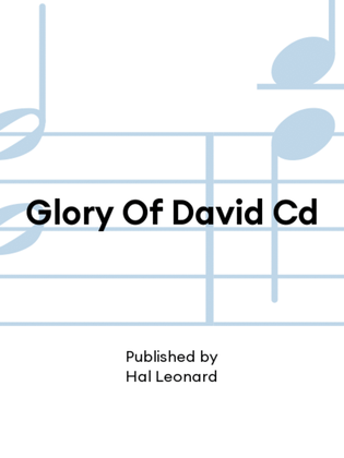 Glory Of David Cd