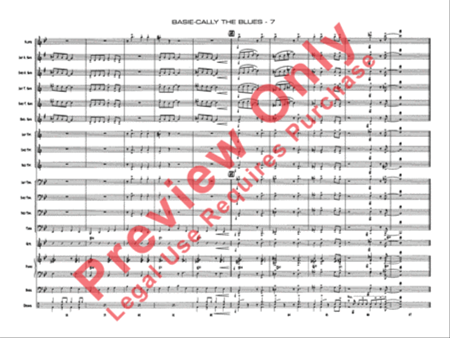 Basie-Cally the Blues Jazz Ensemble scores gallery preview page 10