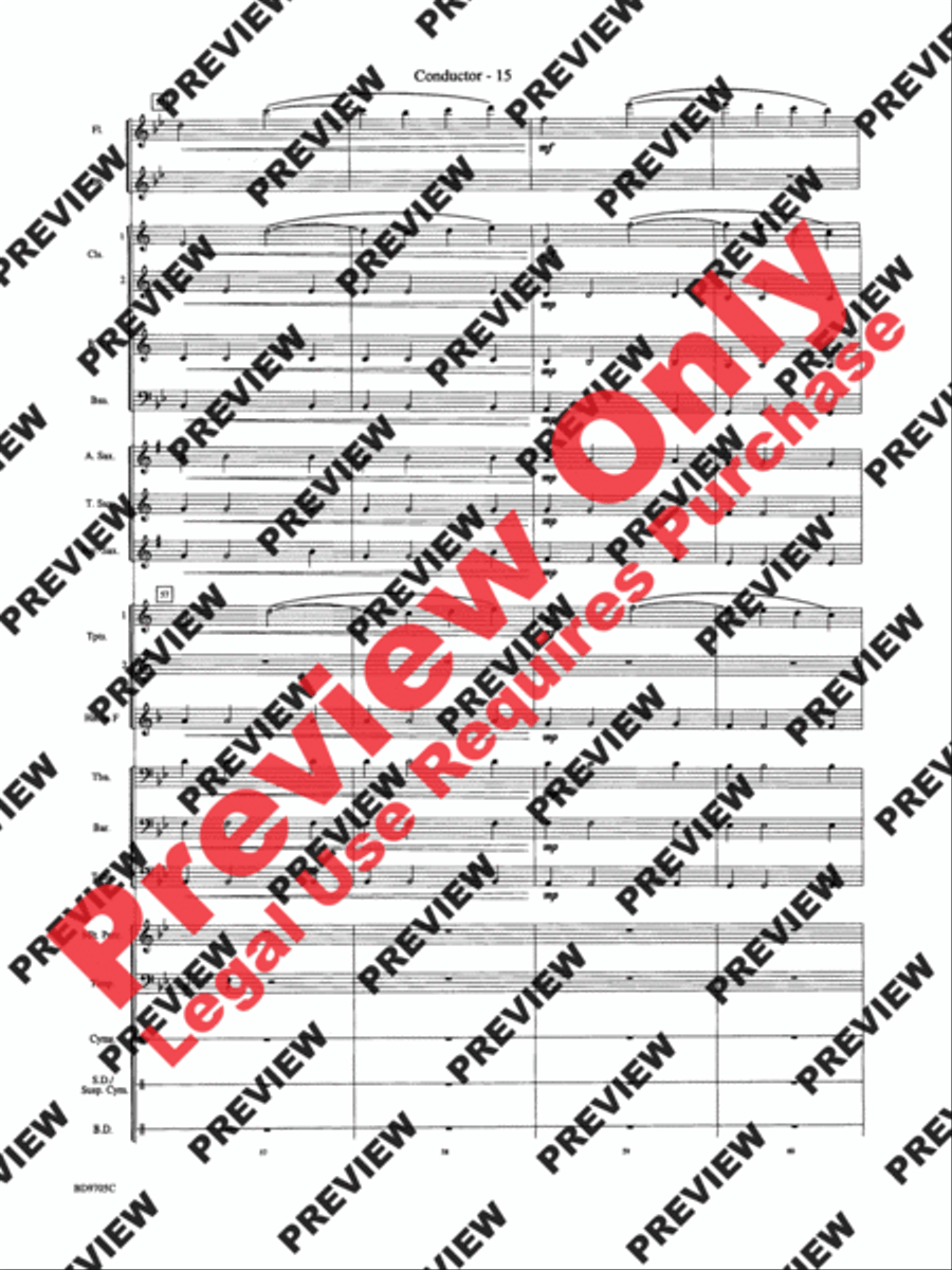 High Sierras High Sierras Concert Band scores gallery preview page 17