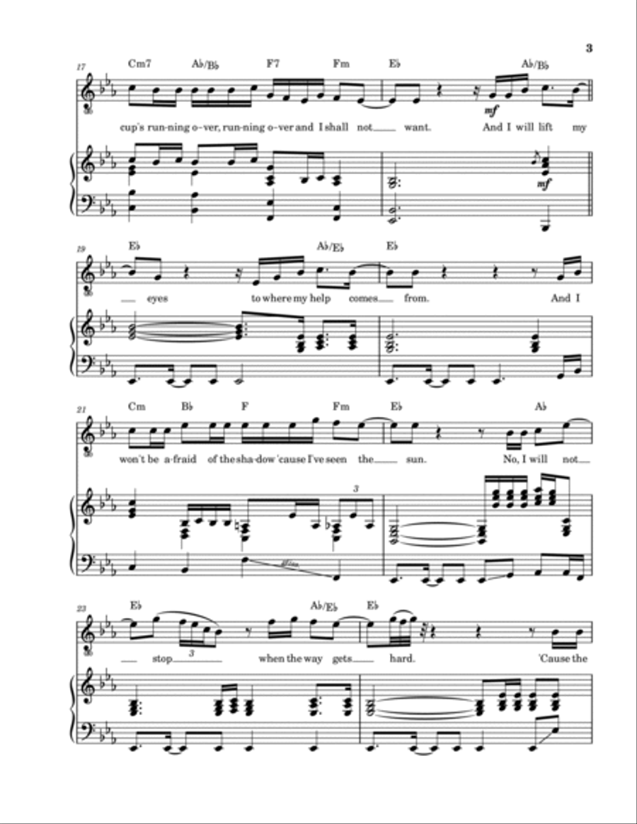 Shall Not Want Shall Not Want Piano, Vocal, Guitar scores gallery preview page 4