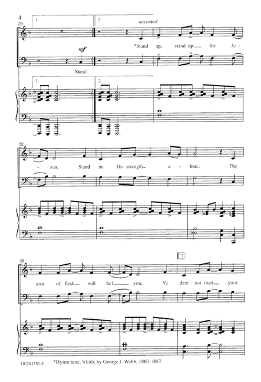 Stand Up 4-Part scores gallery preview page 4