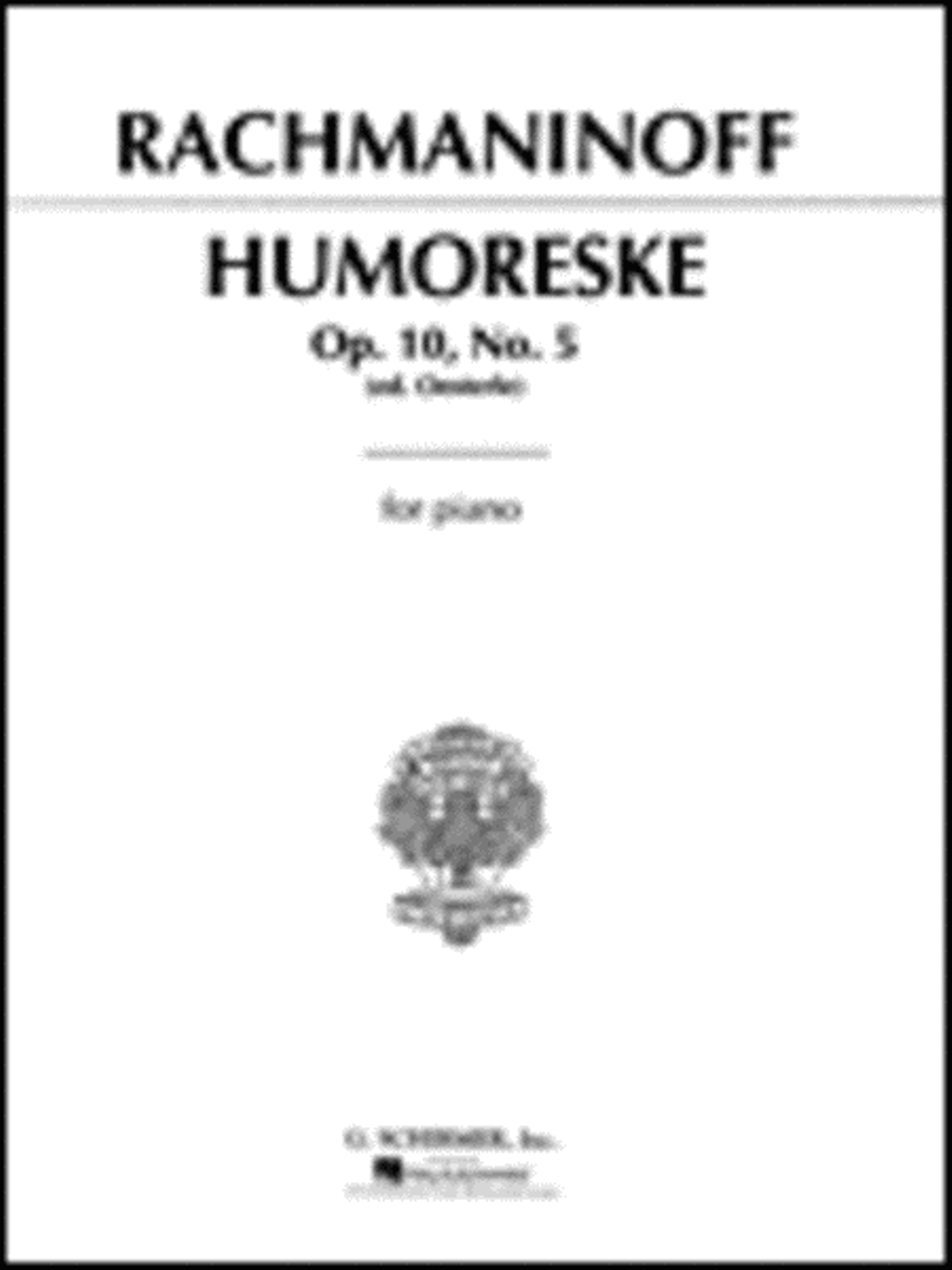 Humoreske, Op. 10, No. 5 Piano Solo scores gallery preview page 1