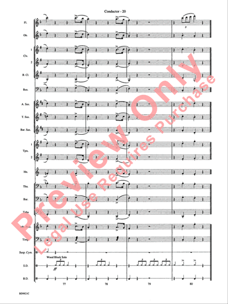 Let It Snow! Let It Snow! Let It Snow! Concert Band scores gallery preview page 23