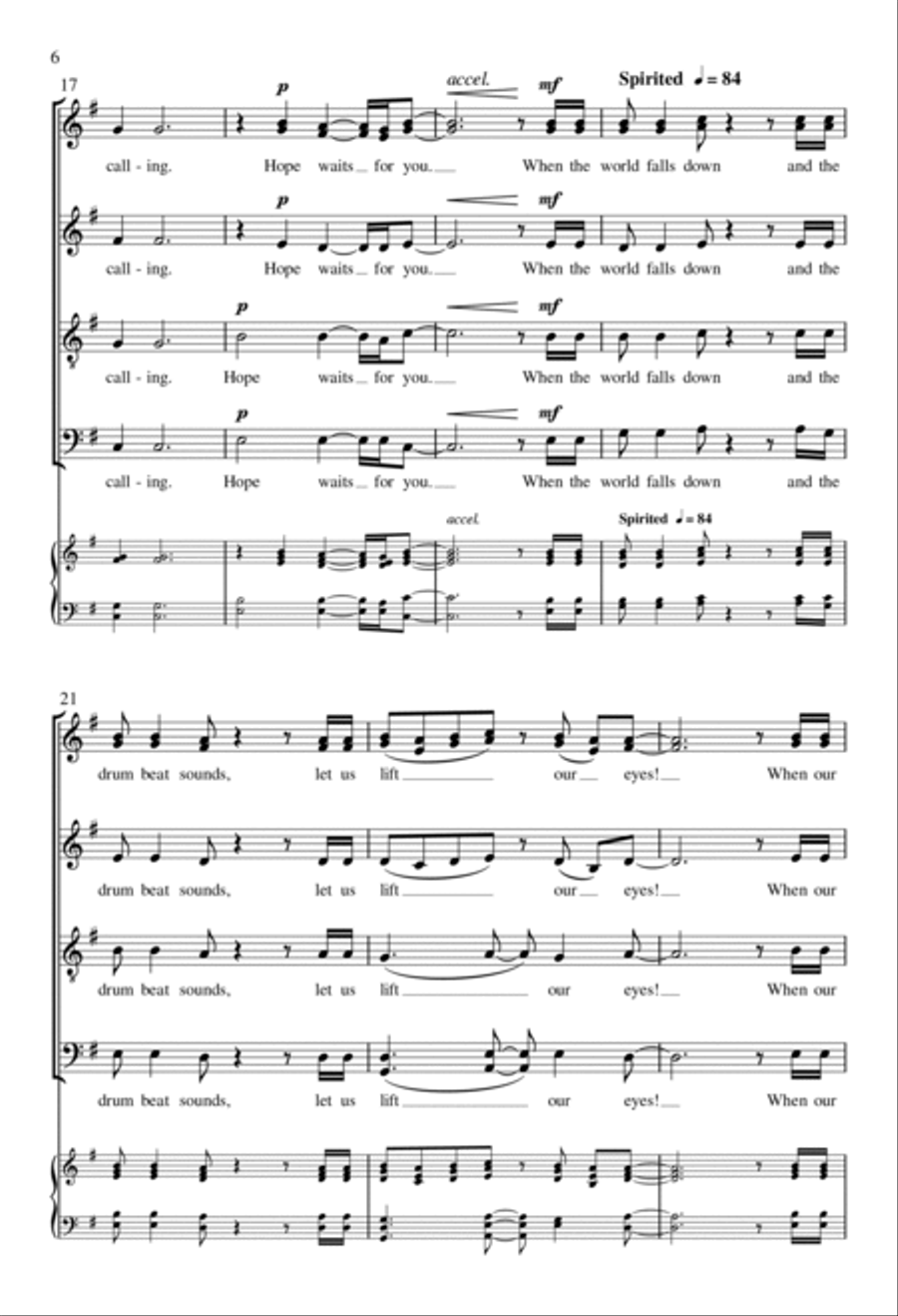 Hope Waits Hope Waits Divisi scores gallery preview page 5