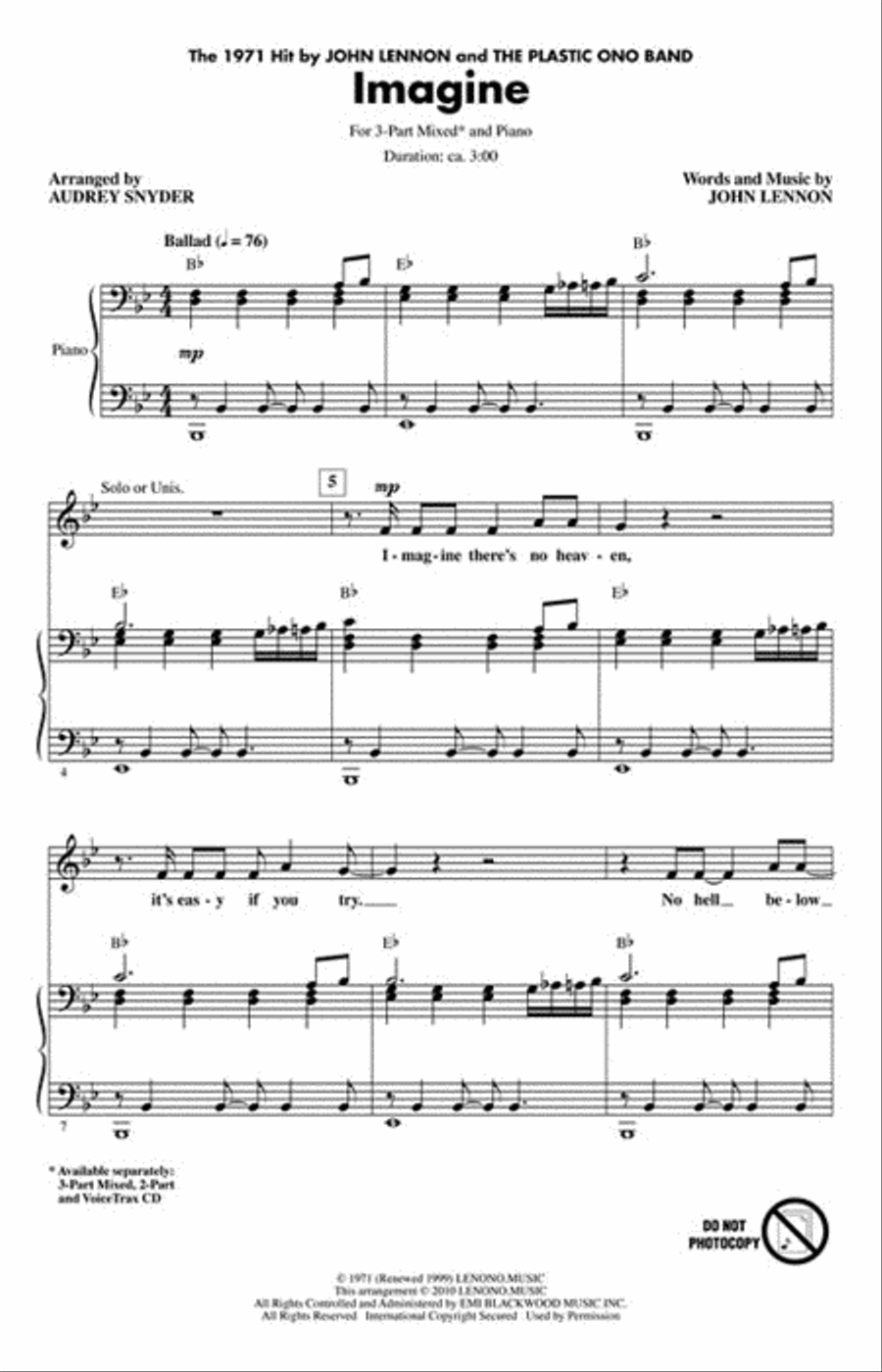 Imagine 3-Part scores gallery preview page 2