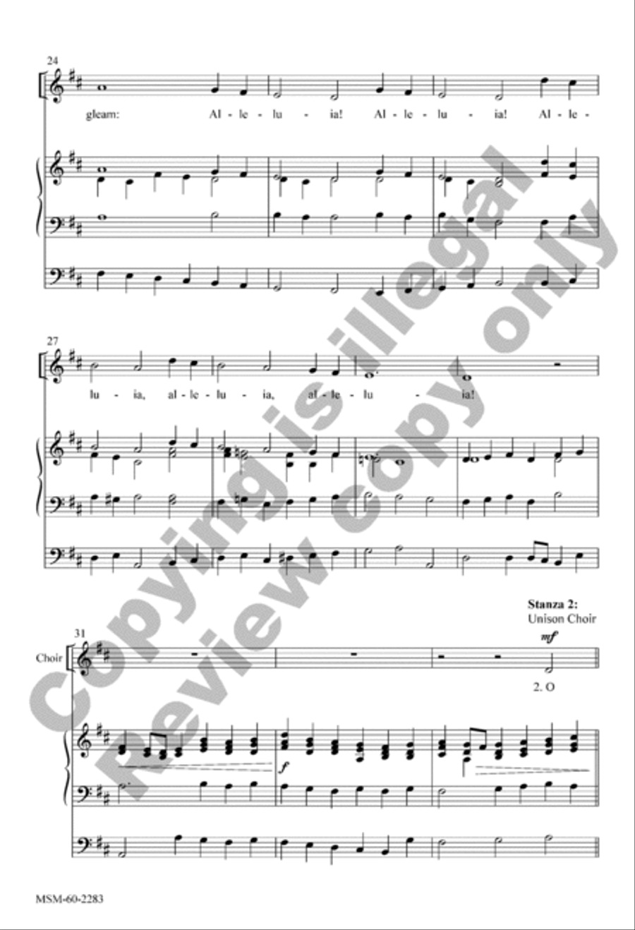All Creatures of Our God and King (Choral Score) 4-Part scores gallery preview page 4