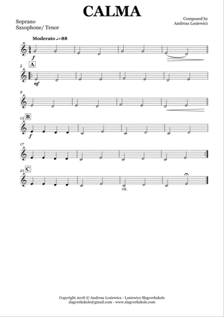 Calma Concert Band scores gallery preview page 5