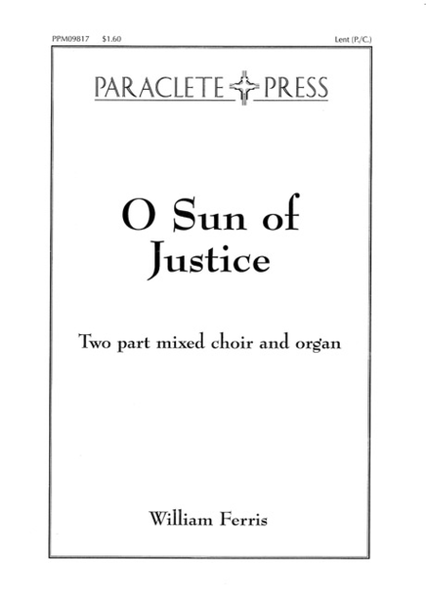 O Sun of Justice
