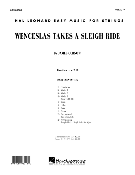 Wenceslas Takes a Sleigh Ride - Conductor Score (Full Score)