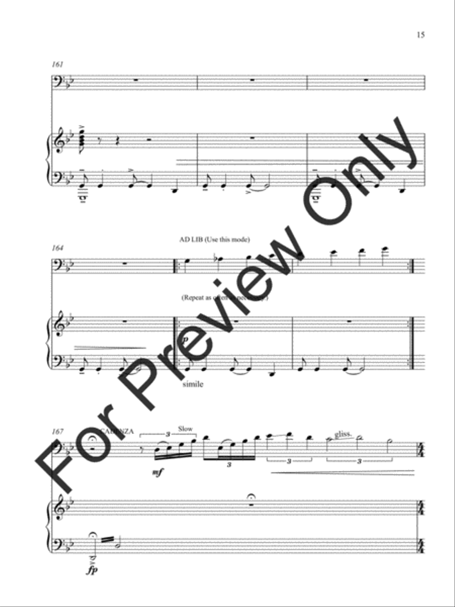 Rhapsody For Trombone Trombone scores gallery preview page 19