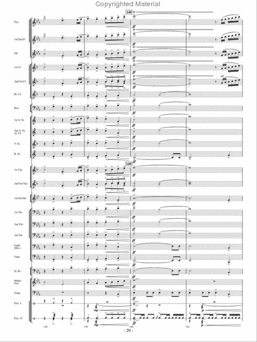 Where Eagles Soar Concert Band scores gallery preview page 28