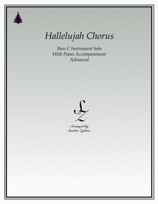 Hallelujah Chorus (bass C instrument solo)