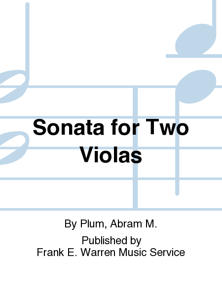 Sonata for Two Violas String Duet - Sheet Music