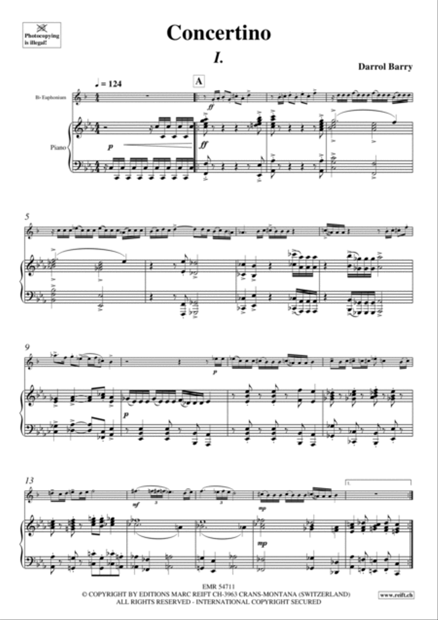 Concertino Euphonium scores gallery preview page 4