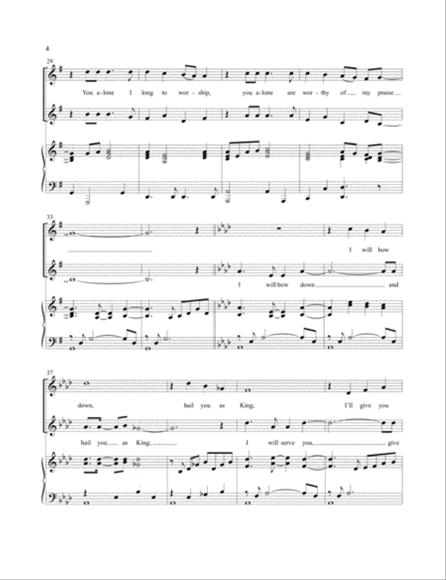 Praise Songs for Two Voices Medium Voice scores gallery preview page 4