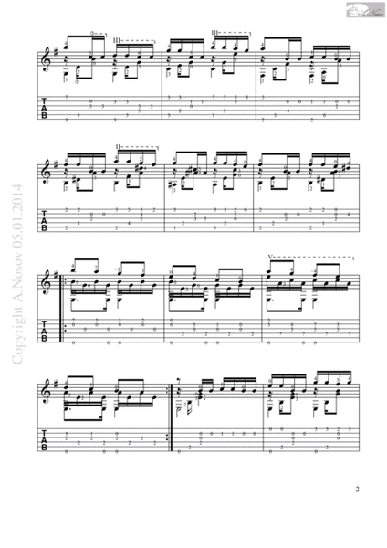 Windmills of Your Mind (Sheet music for guitar) image number null