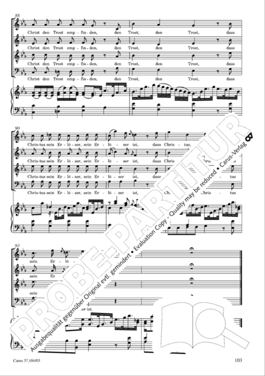 Ein Lammlein geht und tragt die Schuld 4-Part scores gallery preview page 104