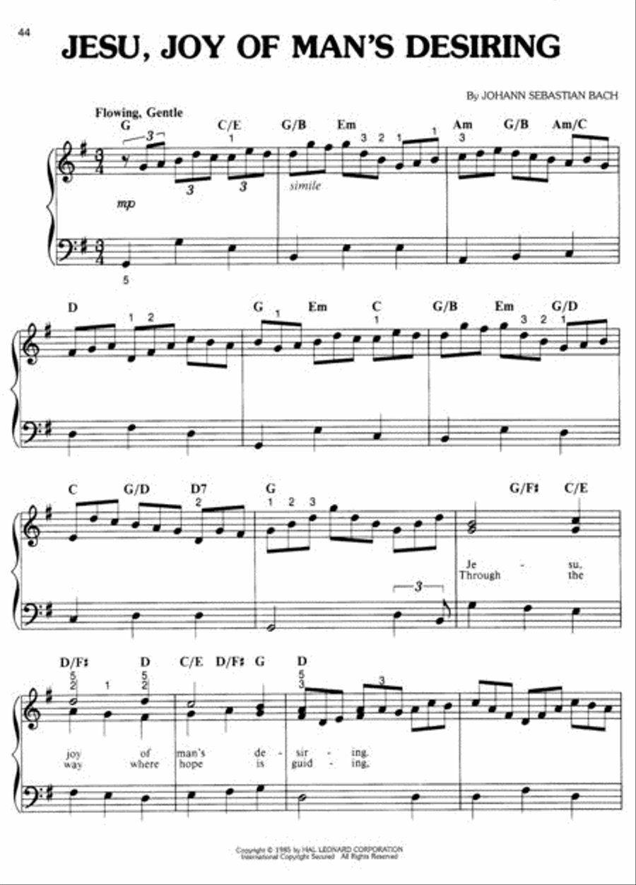 Classical Music For A Classic Wedding - Easy Piano Easy Piano scores gallery preview page 2