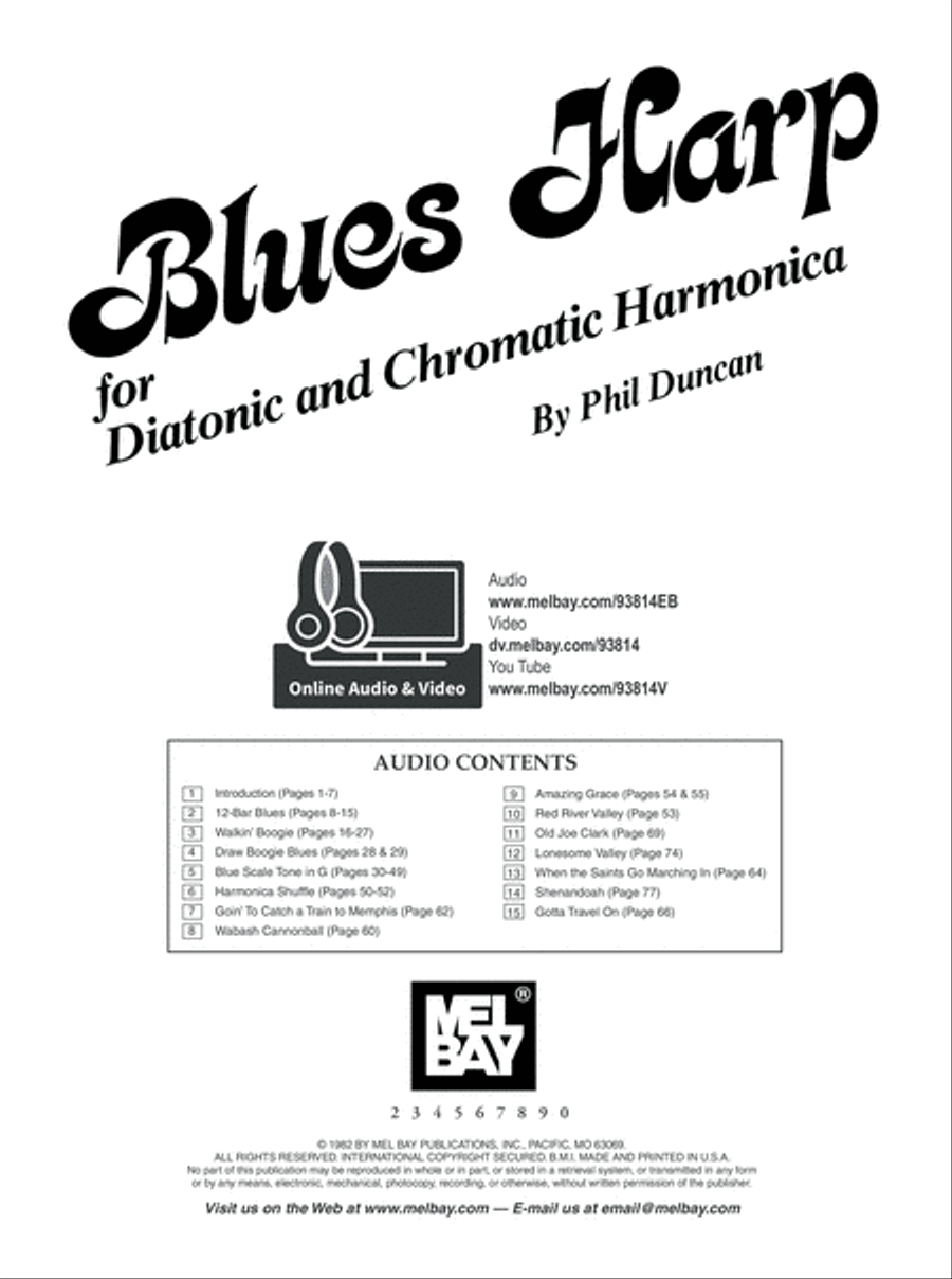 Blues Harp - For Diatonic and Chromatic Harmonica Harmonica scores gallery preview page 2