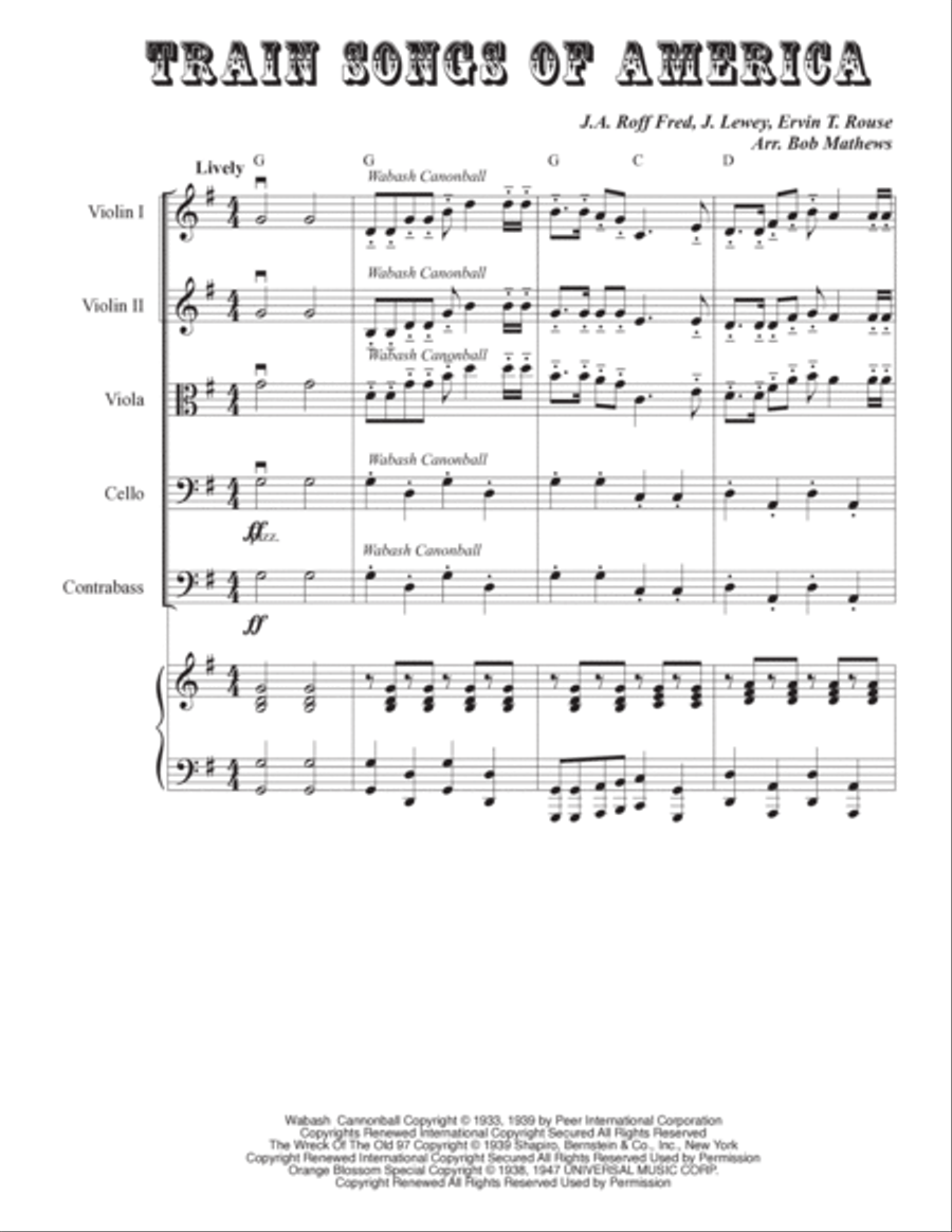 Wabash Cannonball Cello scores gallery preview page 2