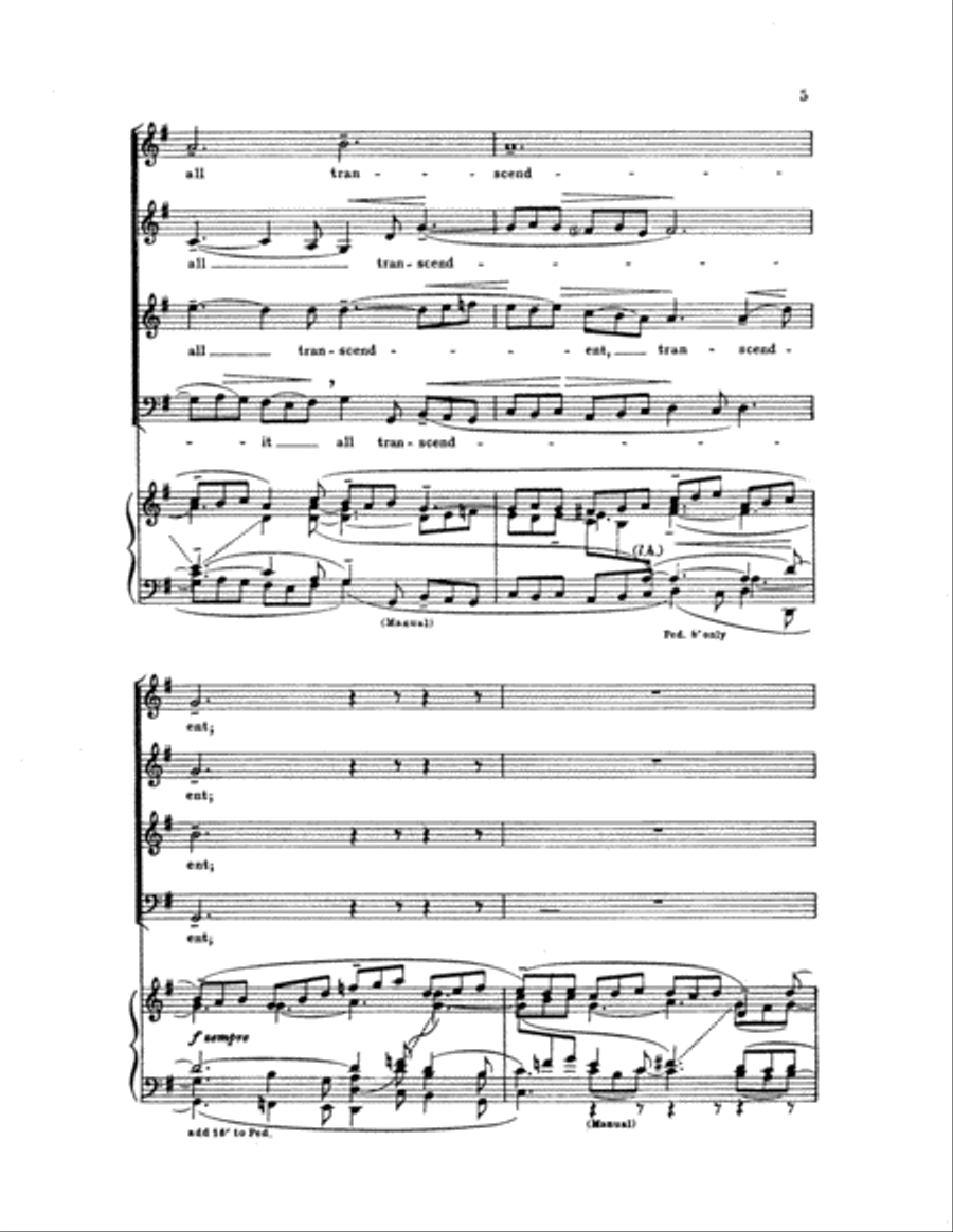 Praise and Renown to God 4-Part scores gallery preview page 5