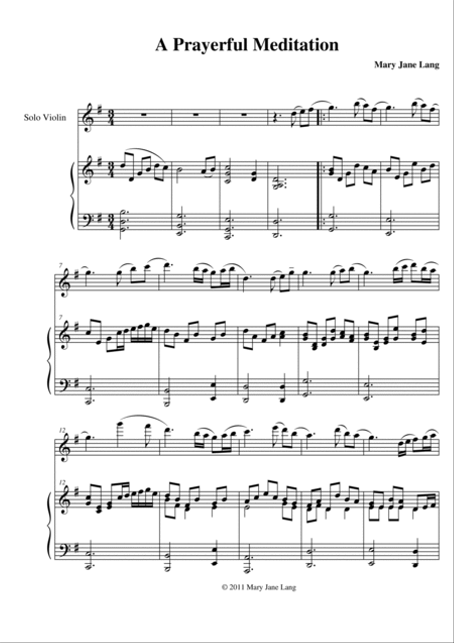 Original Selections for Violin and Piano -- Preludes, Offertories, Postludes