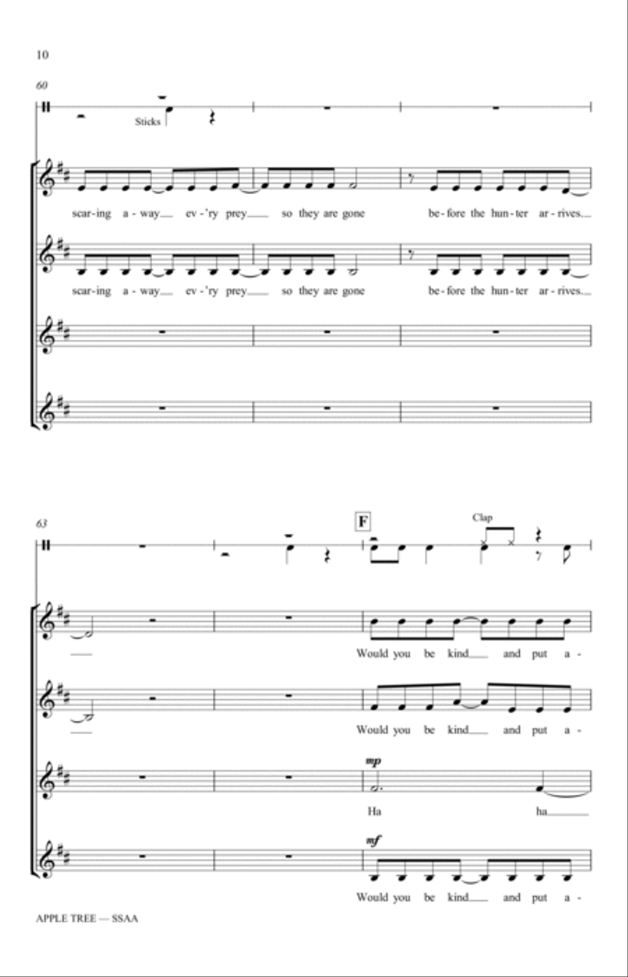 Apple Tree (arr. Katerina Gimon) SSAA scores gallery preview page 8