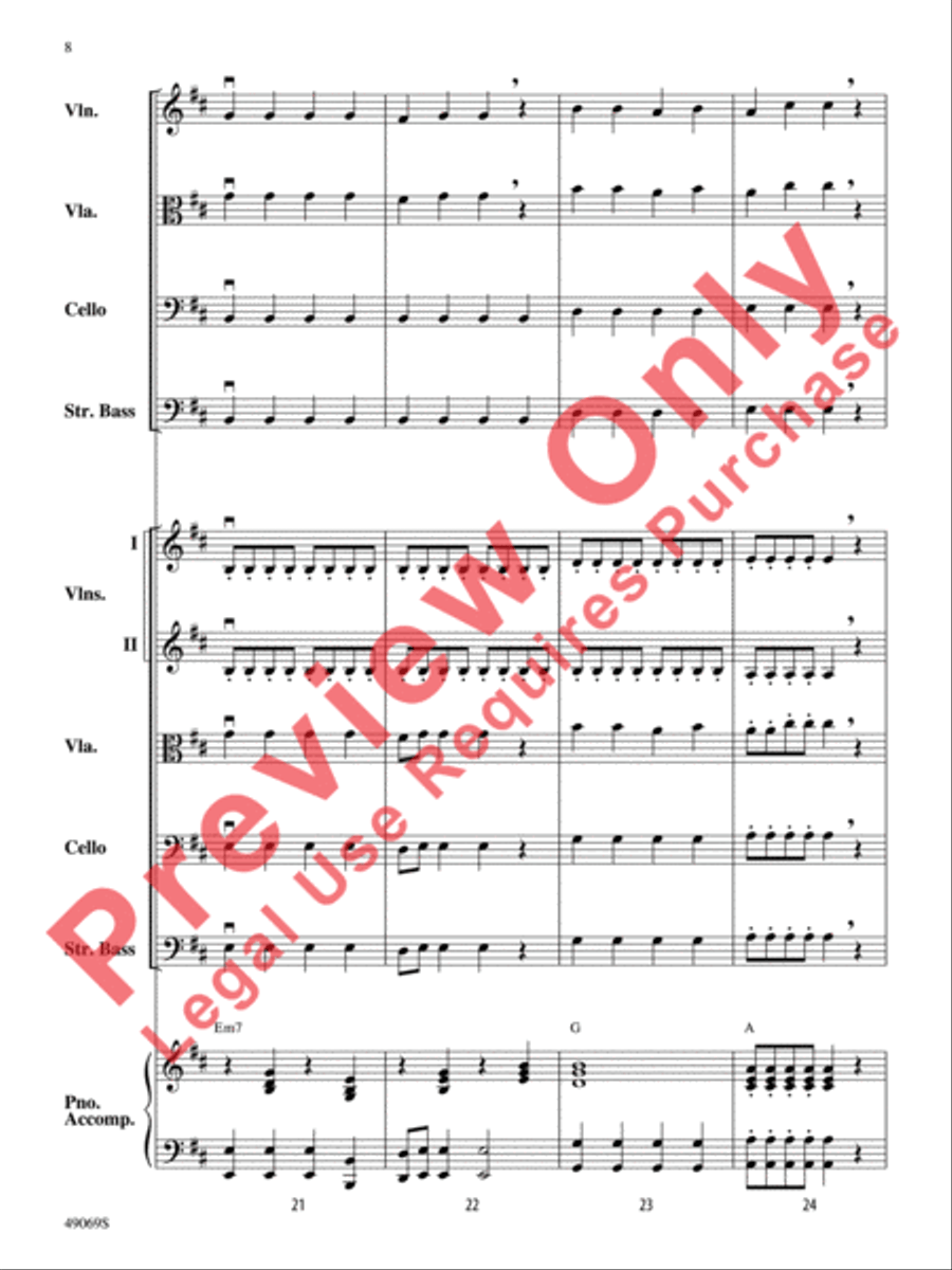 Hunters of Avatar String Orchestra scores gallery preview page 9