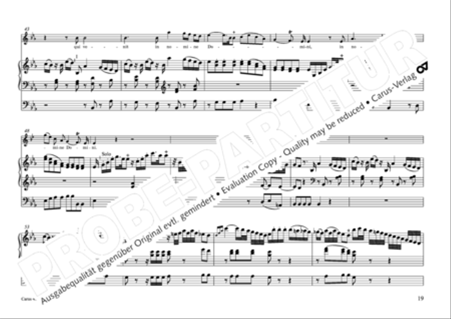 Missa brevis Sti. Joannis de Deo (Kleine Orgelsolomesse) 4-Part scores gallery preview page 20